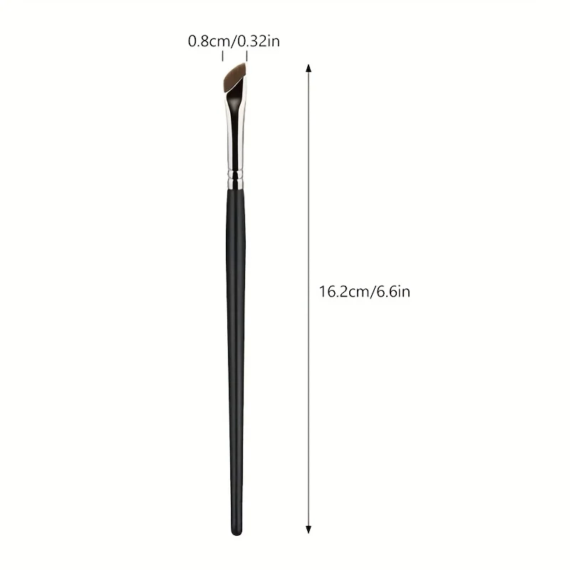 5pcs Sickle Eyeliner Brush Knife Edge Makeup Brush Liquid Eyeliner Brush Ultra Thin Fine Oblique Angle Flat Head Eyebrow Brush