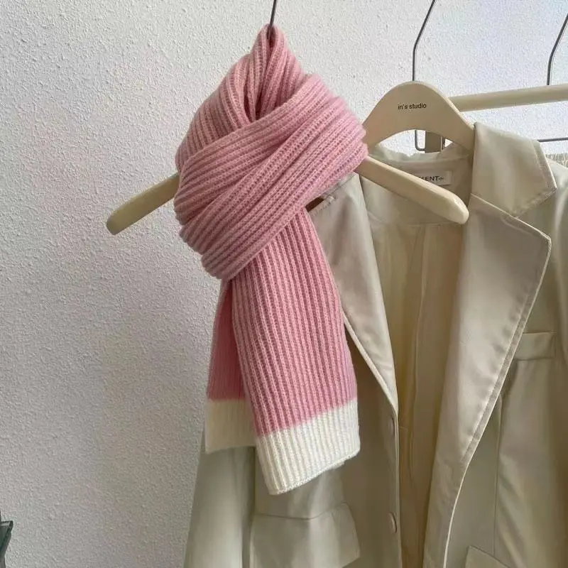 New Fashion Ac Studios Winter Scarf With Tag Thick Warm Solid Cape Wraps Luxury Female Designer Brand Shawl Long Tassel E1229