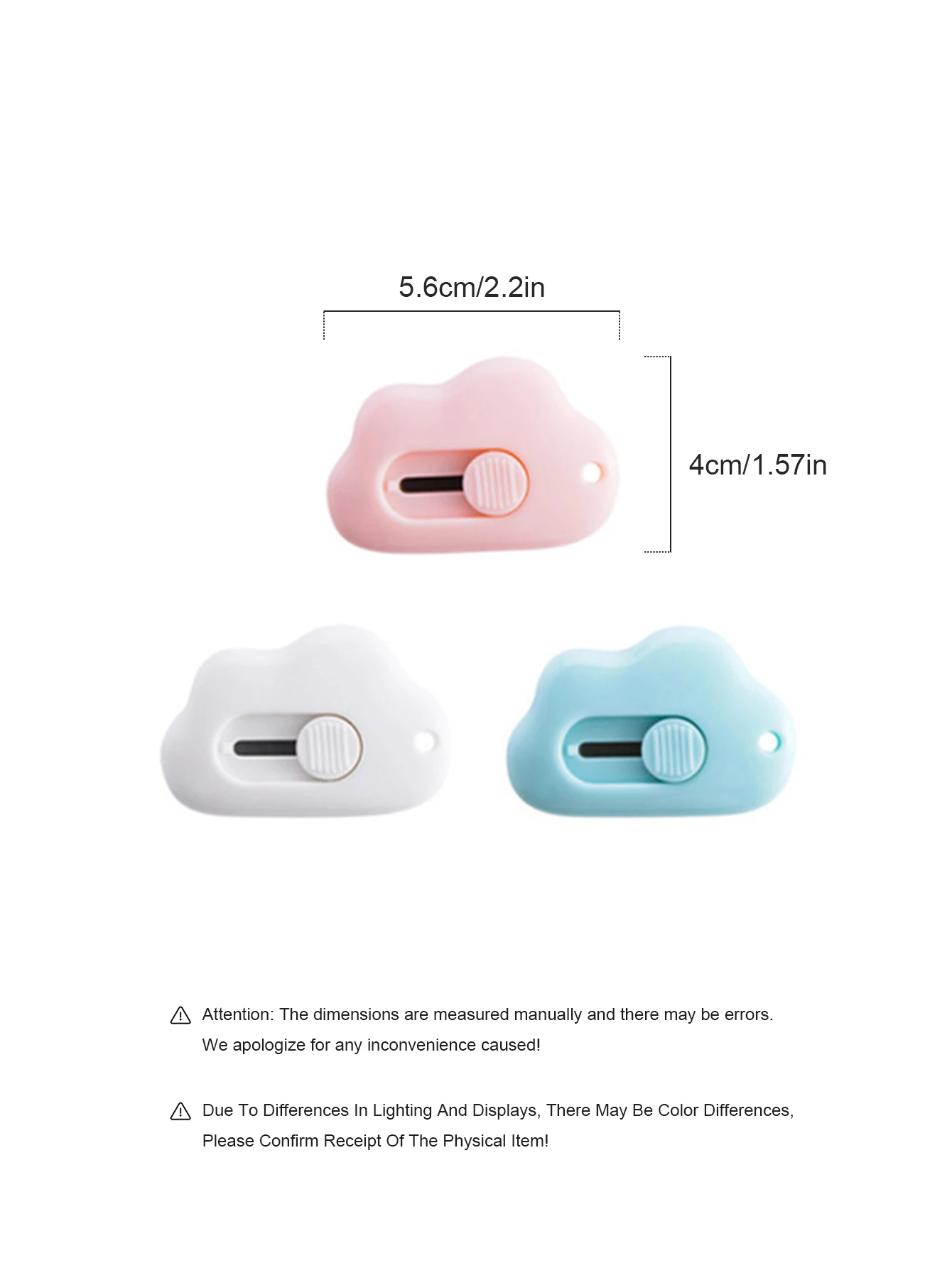 مجموعة واحدة مكونة من 3 سكاكين فنية سحابية صغيرة محمولة لفتح صناديق العبوات والمغلفات والورق المكتبية والسكاكين المصنوعة يدويًا #6