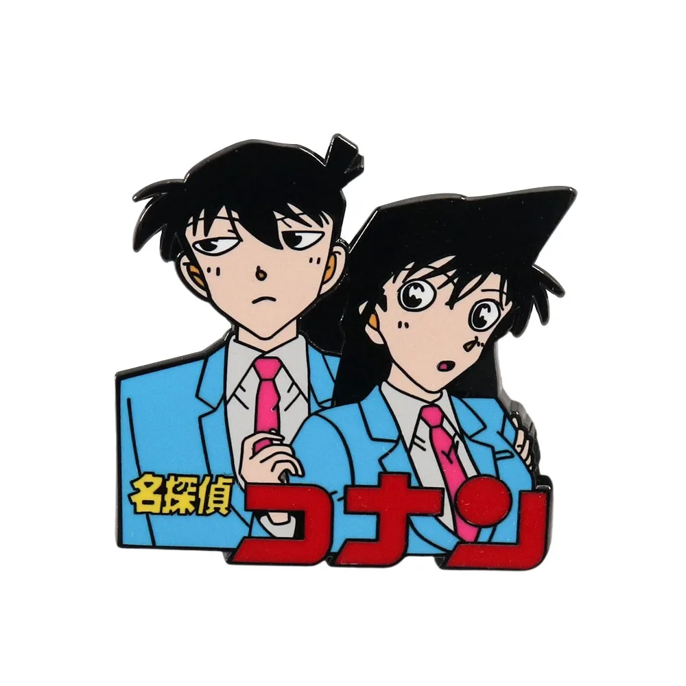 Anime Detective Conan Enamel Pins Lapel Badge Brooch Decoration Jewelry