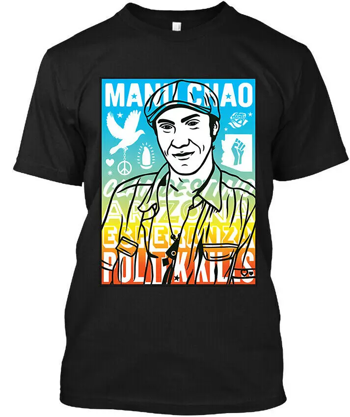 ¡Nuevo y Popular! Manu Chao-Camiseta de arte Retro de músico alternativo francés, latino, S-4XL