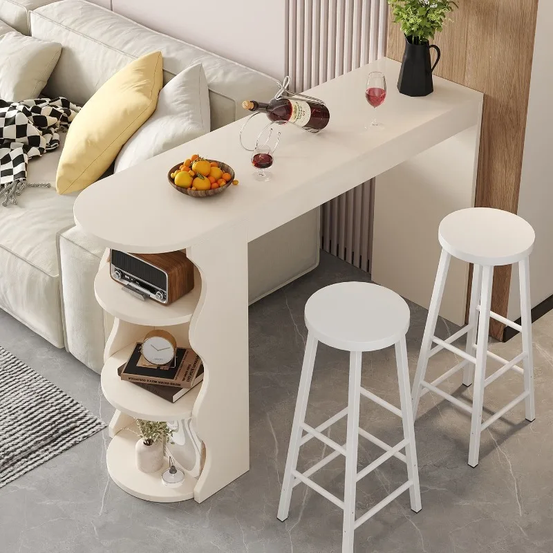 Bar table, small apartment, living room, sofa side table, simple partition cabinet, simple bar cabinet 2026 long table