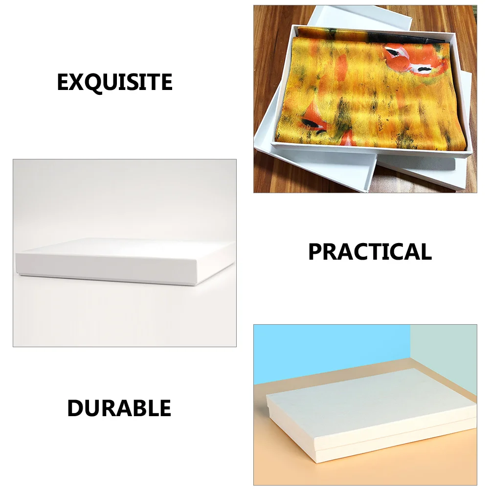 10 Pcs Extra Large Box Gift Boxes for Dresses Robe with Lid Lids Presents Oversized Cover Recyclable White Cardboard