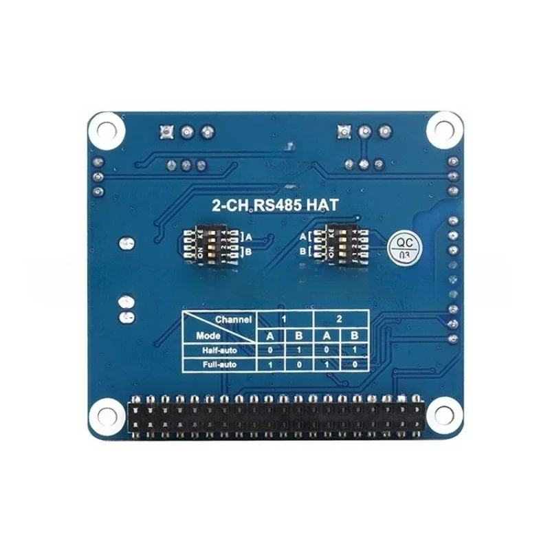 

Raspberry Pi 4 two-way RS485 expansion board, communication module SPI interface, dual-channel isolation type