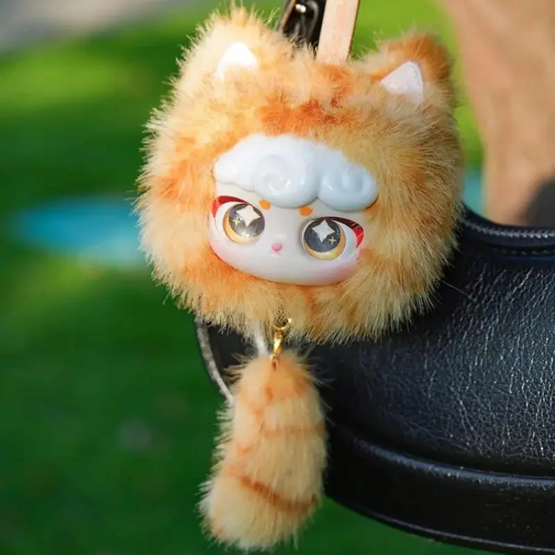 Lucky Meow IV Series Pendant Surprise Blind Box Cartoon Cute Cat Plush Doll Backpack Decoration Birthday Gift Collectible Toy