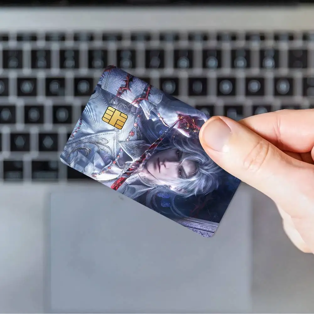 Game Love and Deepspace Sylus Waterproof Film skin Cover 4PCS Credit Card stickers Debit Front Decoration Commuter Pass