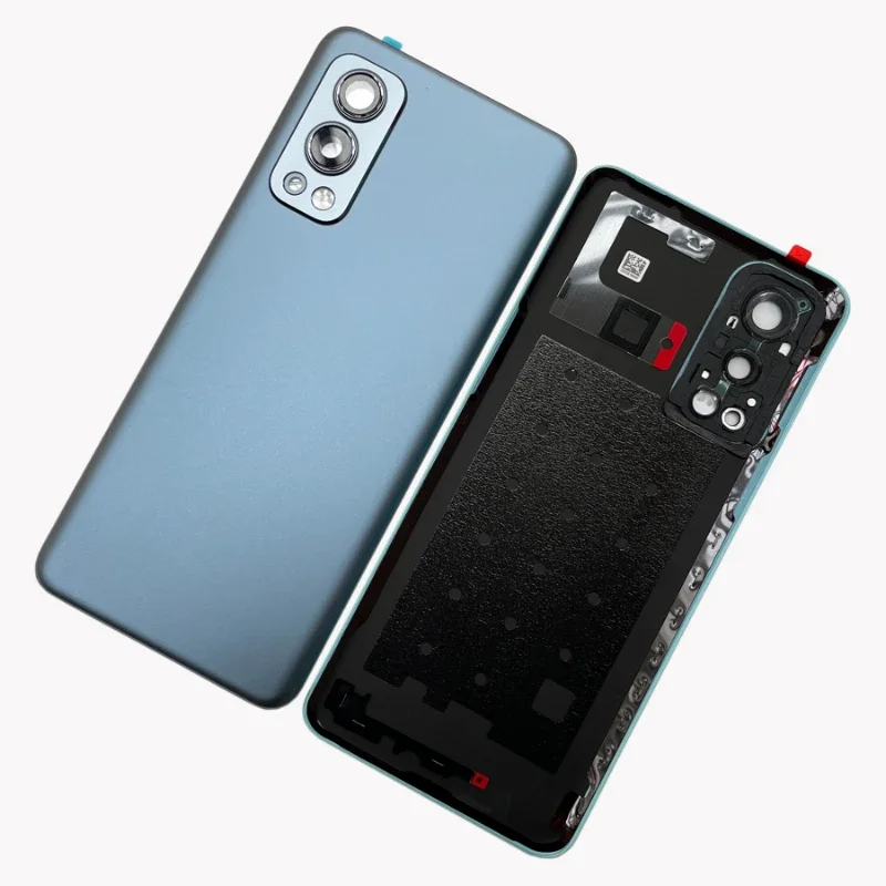 For OnePlus Nord 2 5G Rear Housing Cover One Plus Nord2 Back Door Glass Repair Battery Case +Camera Lens Glue