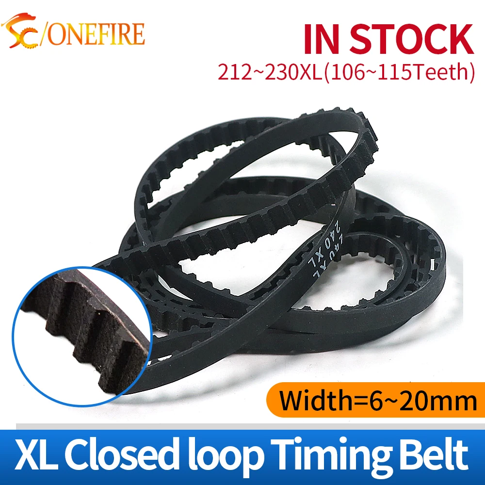 XL Timing Belt Width 6/7/9/10/12/15/20mm Type:212XL 214XL 216XL 218XL 220XL 222XL 224XL 226XL 228XL 230XL