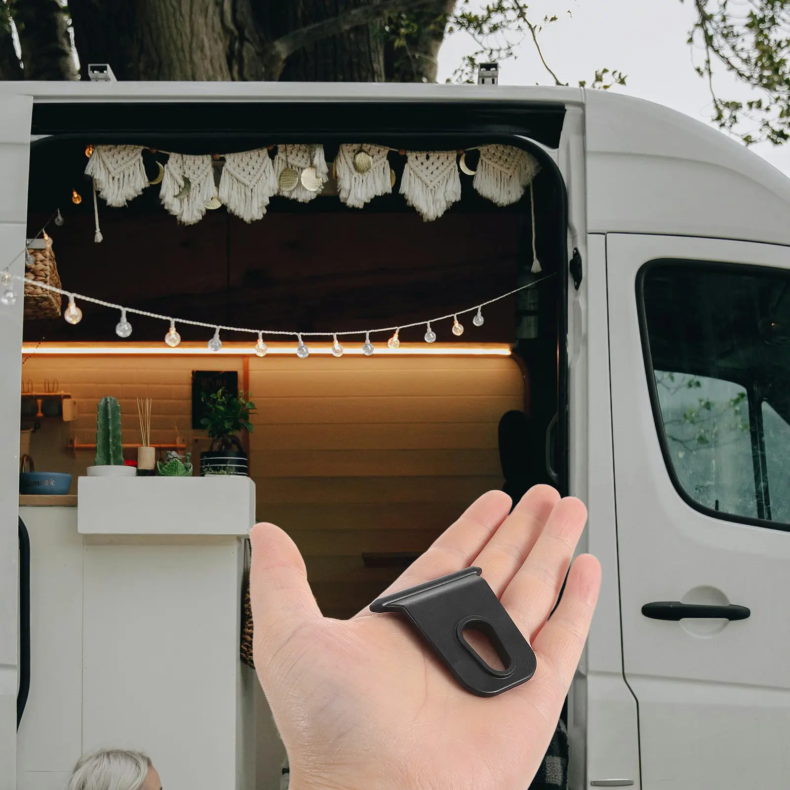 

5 Pcs Hooks Awning for Rv Caravan Camper Parts Camping Light Holder Clip Canopy Clips Holders