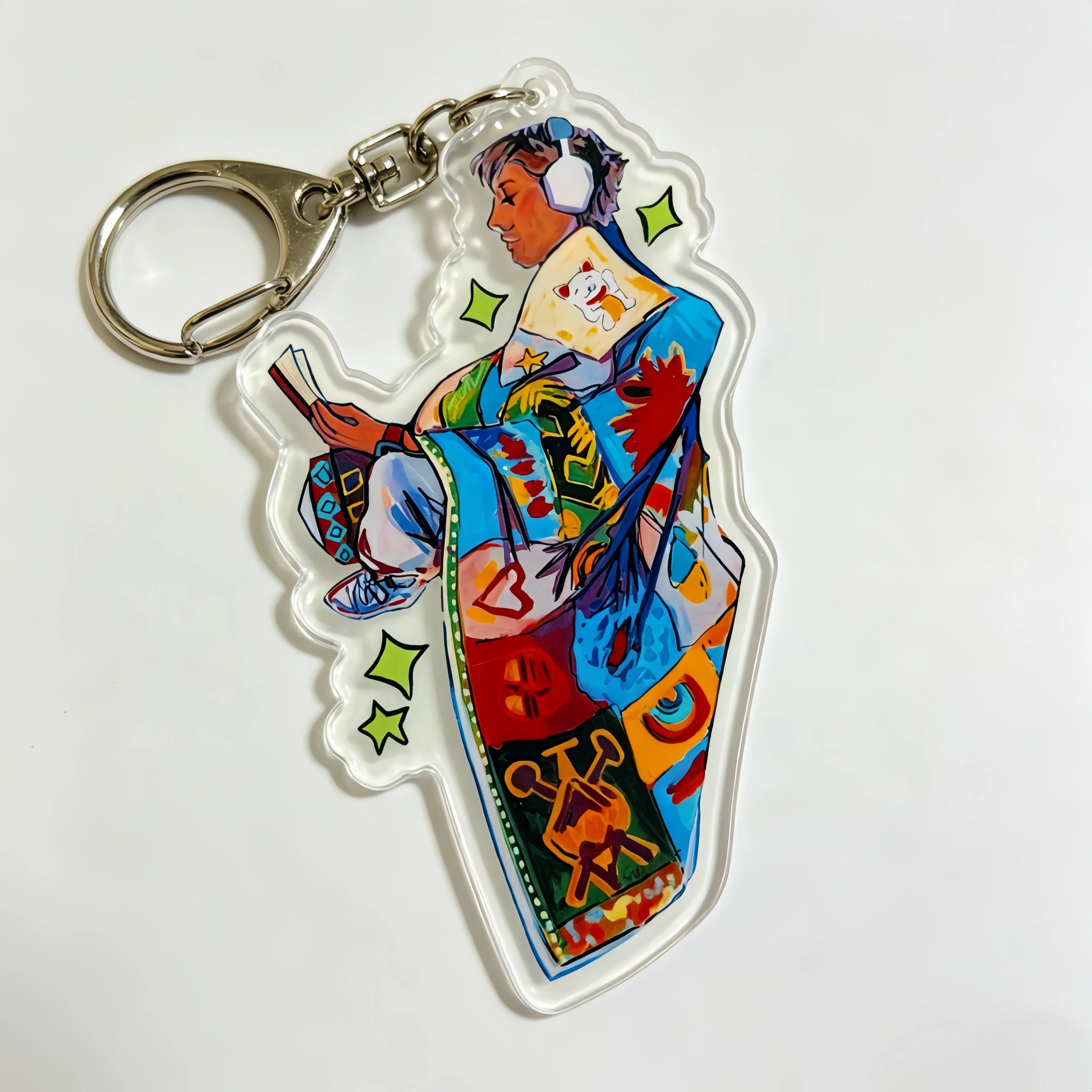 Llavero de acrílico Project Hail Mary Grace - Llavero de arte 'Teacher In Space', colgante para bolso de amantes de los libros para fans