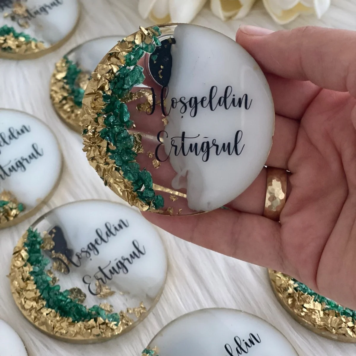 Wedding Magnet, Wedding Favors, Epoxy Magnet, Engagement Favors,Epoxy Magnet, Anniversary Favors, Welcome Baby Gift, Birtday Fav