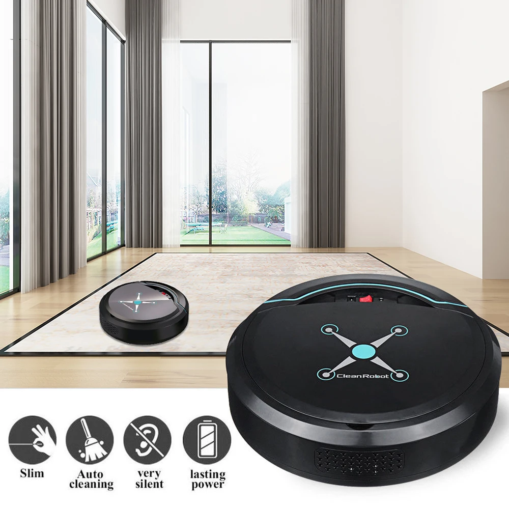 Smart Sweeping Robot Auto Vacuum Cleaning Machine Robot Vacuum Cleaner Home Brush Pet Hair Mop Sweep Dust Carpet Home Appliances