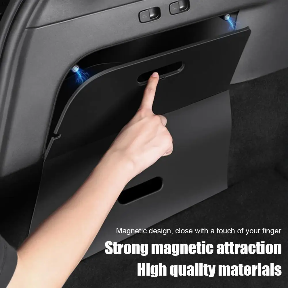 

for Tesla Rear 2023 Trunk Organizer Side Storage Box,Waterproof Odorless Garbage Bins Car Accessories ﻿