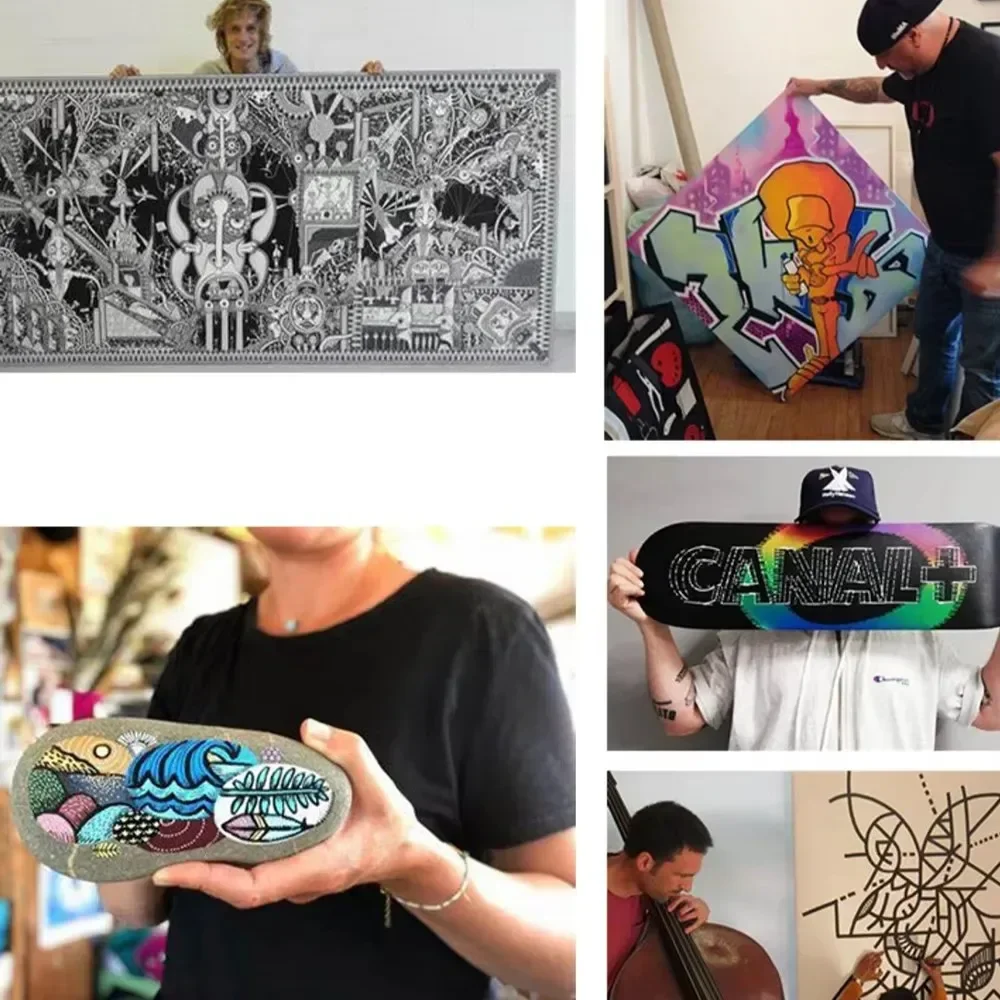 8pcs Japan UNI POSCA Markers Set PC-5M Permanent Acrylic Paint Pen Quick Dry Graffiti Painting Art Supplies Japanese Stationery