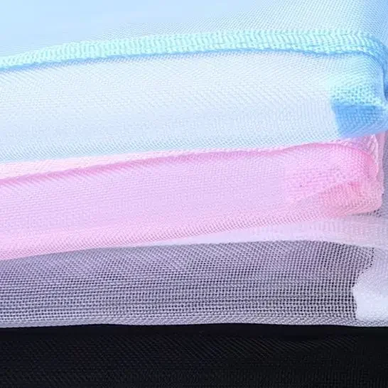 A4 A5 A6 Portable Double-layer Mesh Zipper File Bag Transparent Student Test Paper Data Storage Bag Office Files Stationery