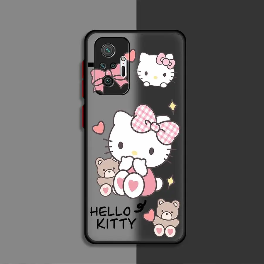 

Чехол Sanrio Hello Kitty из ТПУ для Xiaomi Redmi Note 11S 9S 10S 10 Lite 12S 11 12 13 14 Pro Plus