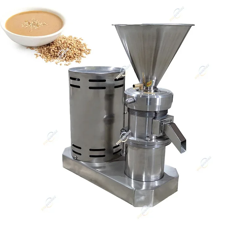 Ce Approved Peanut Butter Grinder With Cooling System/Lab Colloid Mill For Nuts Butter/Tomato Paste Making Machine