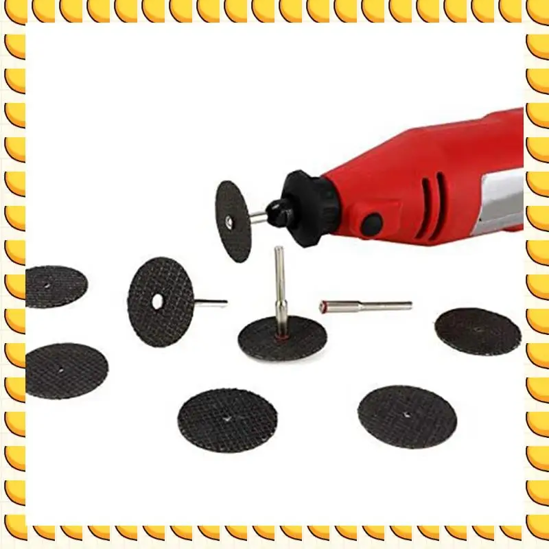 

BAAU 75Pcs 32Mm Grinding Wheel With Mandrels For Rotary Tools Resin Cutting Disc Mini Circular Saw Blade Rotary Cut Off Wheel