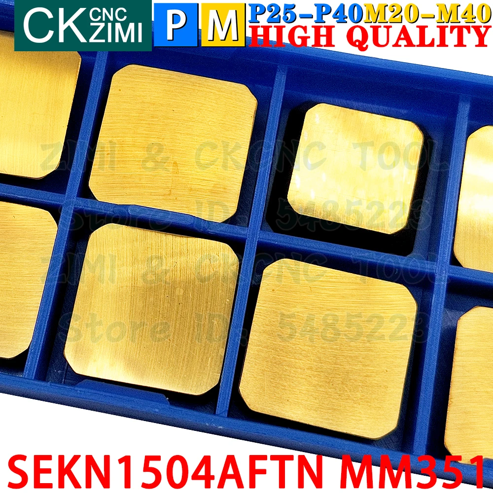 SEKN1504AFTN MM351 SEKN 1504 AFTN MM351 Carbide Insert Milling Inserts Tools CNC Metal Lathe Indexable Face Milling Insert Tools