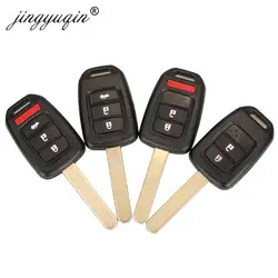 Jingyuqin 10 sztuk/partia klucz samochodowy 2/3/4 przycisk dla Honda Civic City Fit HR-V XR-V Auto pilot zdalnego Fob Case