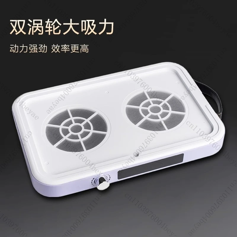 Nail Cleaner High Power Brushless Double Turbine Low Noise Nail Dust Collector For Manicure