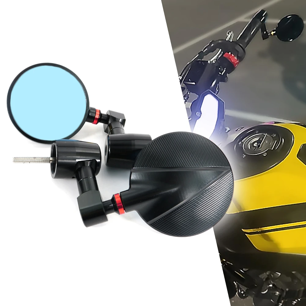 

Fit For KAWASAKI Ninja 650 ER-6n Ninja 650R ER-6f EX-6 Bar End Mirror Cafer Racer Universal Handle Bar Rearview Side Mirrors