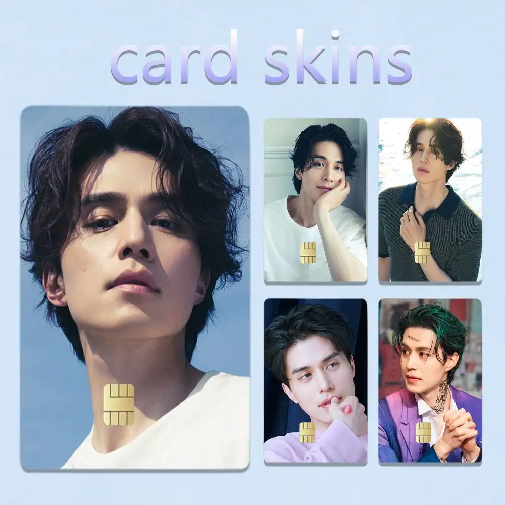 Actor Lee Dong Wook 4pcs 1Set Laser Holographic Sticker Skin Cover for Credit Bank Debit Card