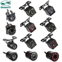 GreenYi Car Rear View Camera IR Night Vision Reversing Auto Parking Vehicle Cam CCD Waterproof HD Video Support Monitor