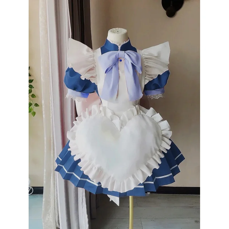 أزياء أنيمي أيزاوا مينتو التأثيرية فستان خادمة أزرق لطيف ملابس لعب الأدوار للحفلات حسب الطلب