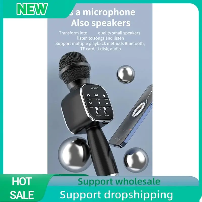 

Solid Handheld Microphone Set Kit Professional Speaker Music Player Gaming Mic For DS813 Home KTV