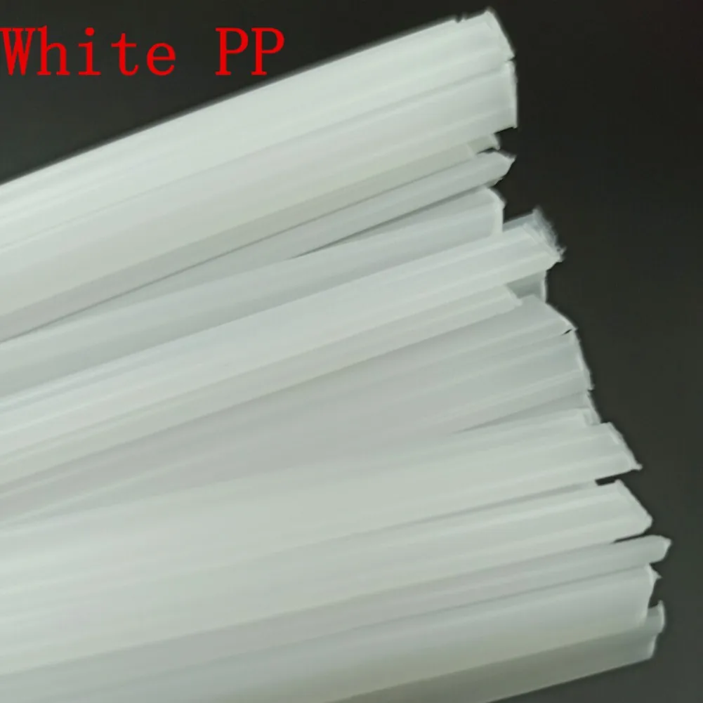 قضبان لحام بلاستيكية قضبان لحام 200 مللي متر 20 سنتيمتر 50 قطعة 50 قطعة لمجموعة لحام البلاستيك مجموعة PP/PVC/PE قضيب لحام #4