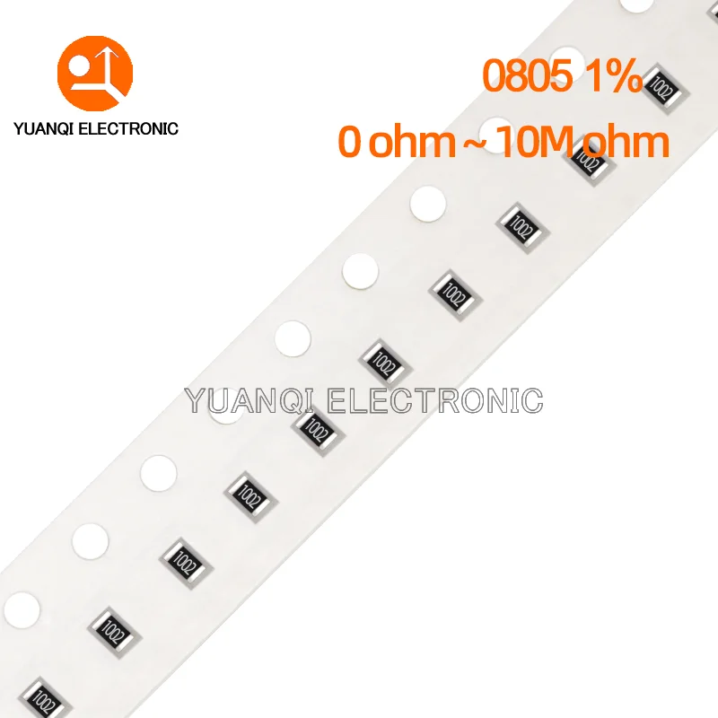 100 Stück 0805 1 % SMD-Widerstand 0R ~ 10M 1/8W 0 0,1 0,22 10 33 100 200 220 330 Ohm 1K 2,2K 4,7K 10K 100K 10R 100R 150R 220R 330R 1M