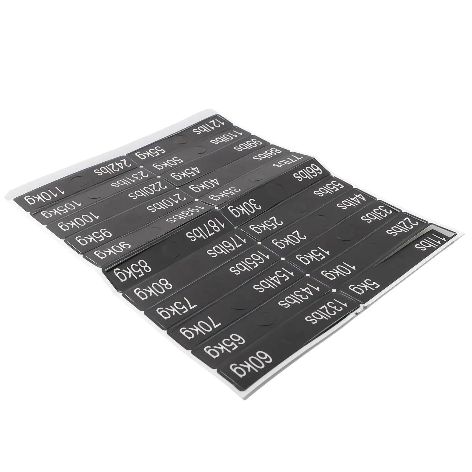 Premium Weight Sticker Labels for Gym and Power Equipment Stay Firmly in Place Keep Your Workout Space Tidy and Organized
