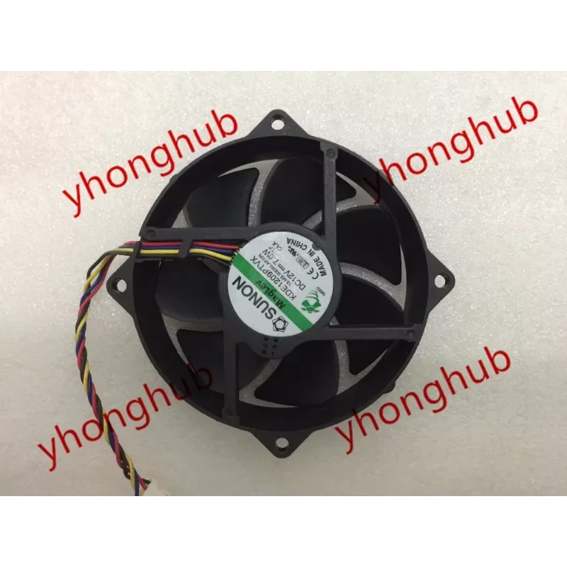 SUNON KDE1209PTVX 13.MS.B3035.AF.GN DC 12V 7.0W 4-wire 92x92x25mm Server Round Fan