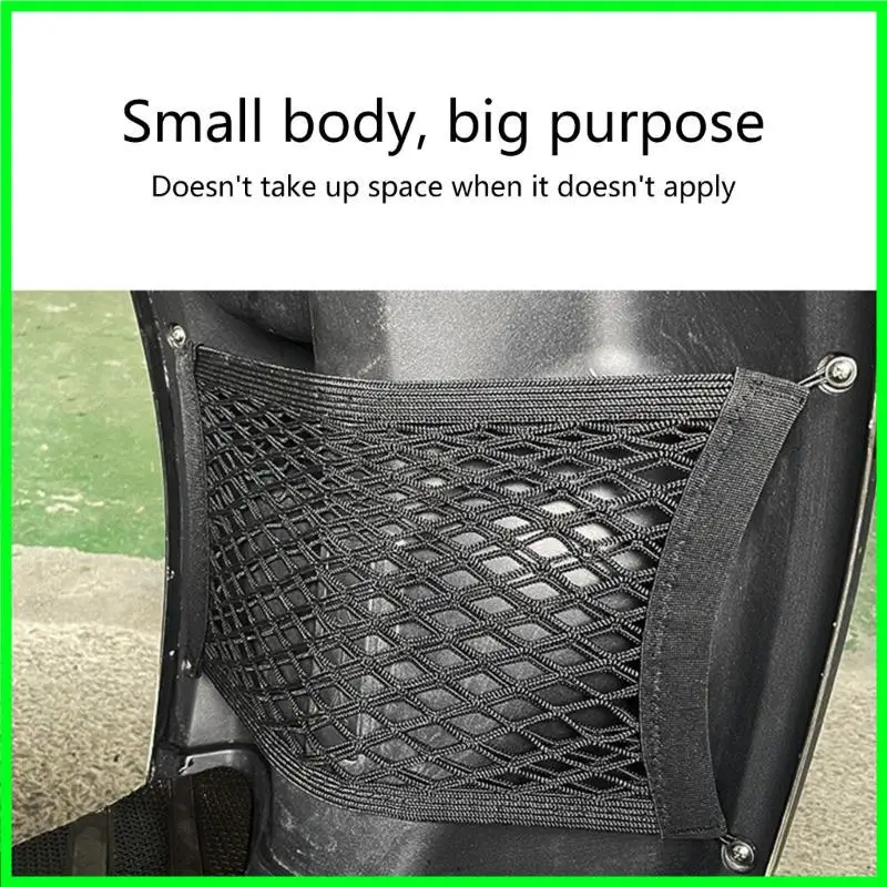 

T3EF Convenient Motorcycle & Bike Storage Net Spacious Mesh Holder lastic Storage Ventilated Mesh Bag for Everyday Commuters