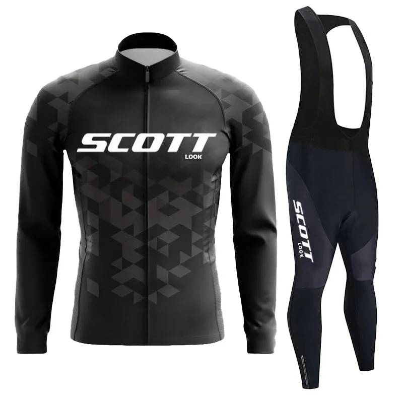 Maillot de cyclisme respirant à manches longues, ensemble pantalon à bretelles, Ropa Maillot Ciclismo, vêtements de vélo vtt, uniforme de vélo pour hommes