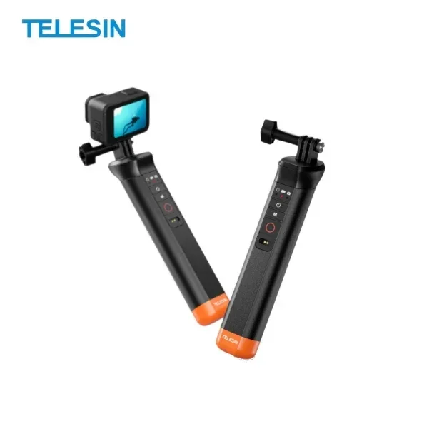 TELESIN Bluetooth Floating Hand Grip for GoPro Hero 13 12 11 10 9 for Vlog Anti-slip Waterproof Monopod Action Camera Accessorie