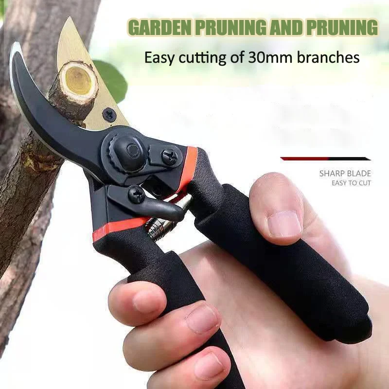 Garden Pruning Shears Plant Trim Horticulture Hand Pruner Shrub Garden Scissor Orchard Branch Shear Professional Pruning Tool