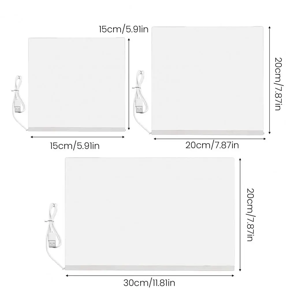 LED Note Board Multicolor LED Drawing Pad Light-up Acrylic Message Board Illuminated Dry Erase Writing Board for Kids And Adults