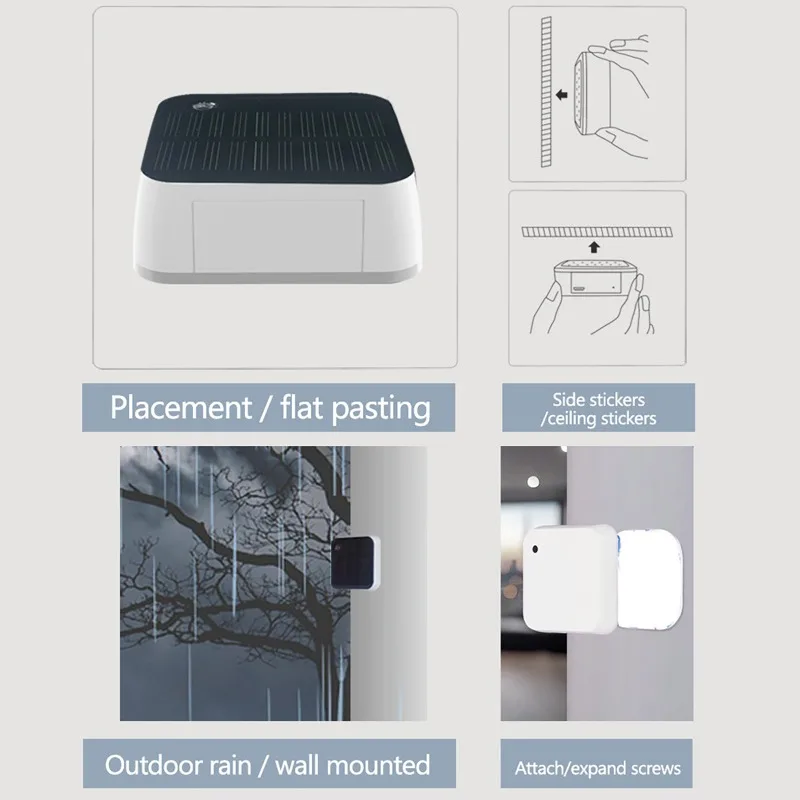 Smart Solar Light Sensor Tuya Zigbee Light Alarm Real Time Luminance Monitoring IP65 Waterproof Outdoor Brightness Detector