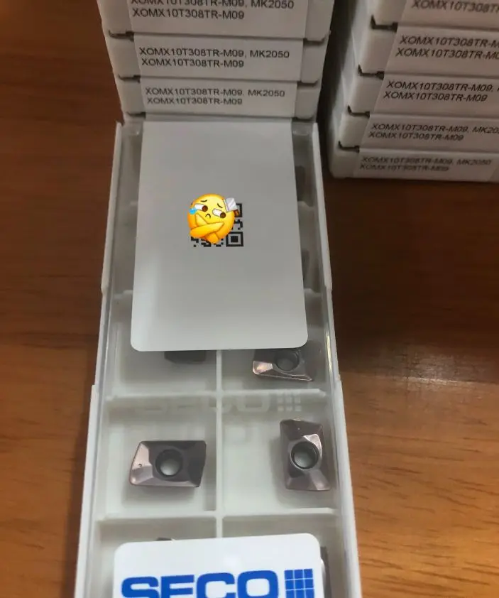 

Hard alloy cutting blades XOMX10T308TR-M09,MP2050