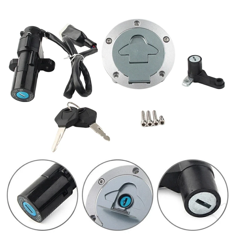 Super Sale For YAMAHA YZF R3 R25 2014-2018 R6 2008-2016 Ignition Switch Fuel Gas Cap Seat Lock Key Set - view 2
