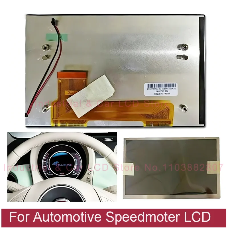 Original 7 icnh LCD Display Screen Panel 59.07C07.004 For 2015-2021 Fiat500 Abarth595 695 Speedometer Instrument Cluster LCD
