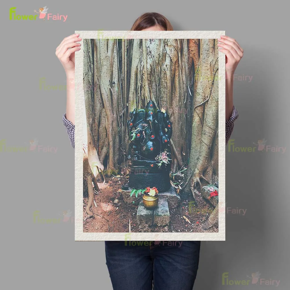 ملصق تمثال لدين الله هندوسي ، فن جداري ، لوحة قماشية ، ديكور منزلي ، صور لغرفة الكنيسة ، بدون إطار