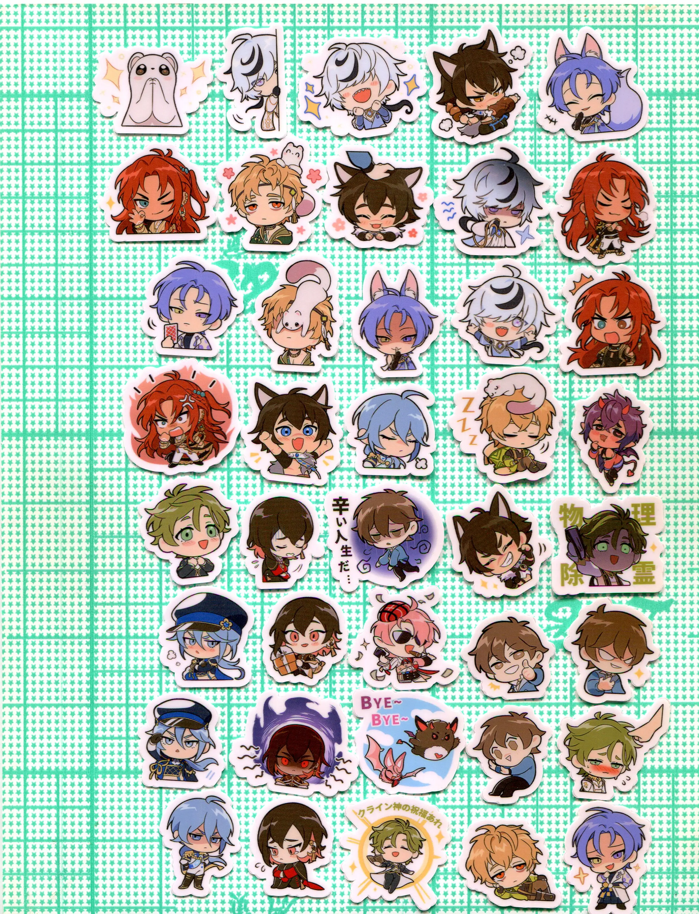 40pcs carnival  Game diy 3cm Sticker Z 1497
