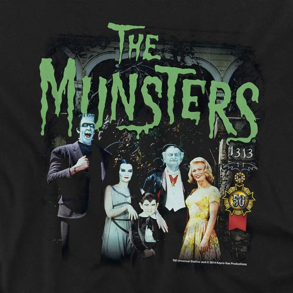 Trevco Men's The Munsters 1313 50 Years T-Shirt