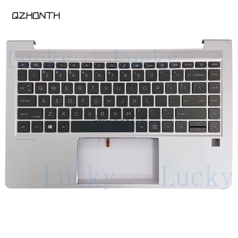 f  New for HP ProBook 440 G8 445 G8 Palmrest Upper Case w/ Backlit Keyboard M23769-001