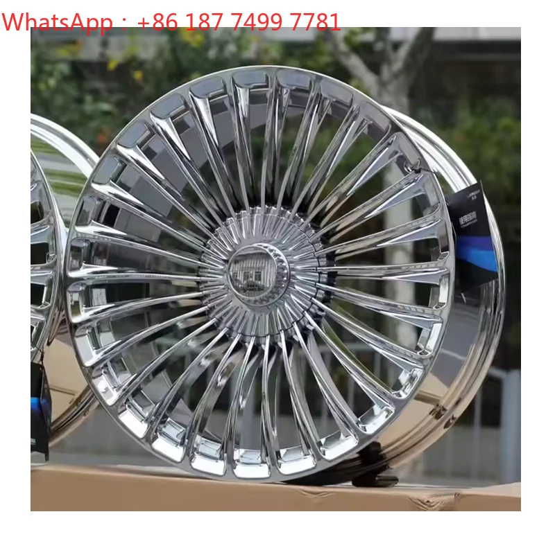 

High Quality 17 18 19 20 Inch Rims 5 Holes Muti Spoke Polished Chromes Alloy Car Wheels for Range Rover