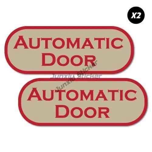 Warning Automatic Door Caution Work Decal Do Not Touch Sticker Car Notice Window Sign Sticker Van Taxi Ride Self-adhesive Decals
