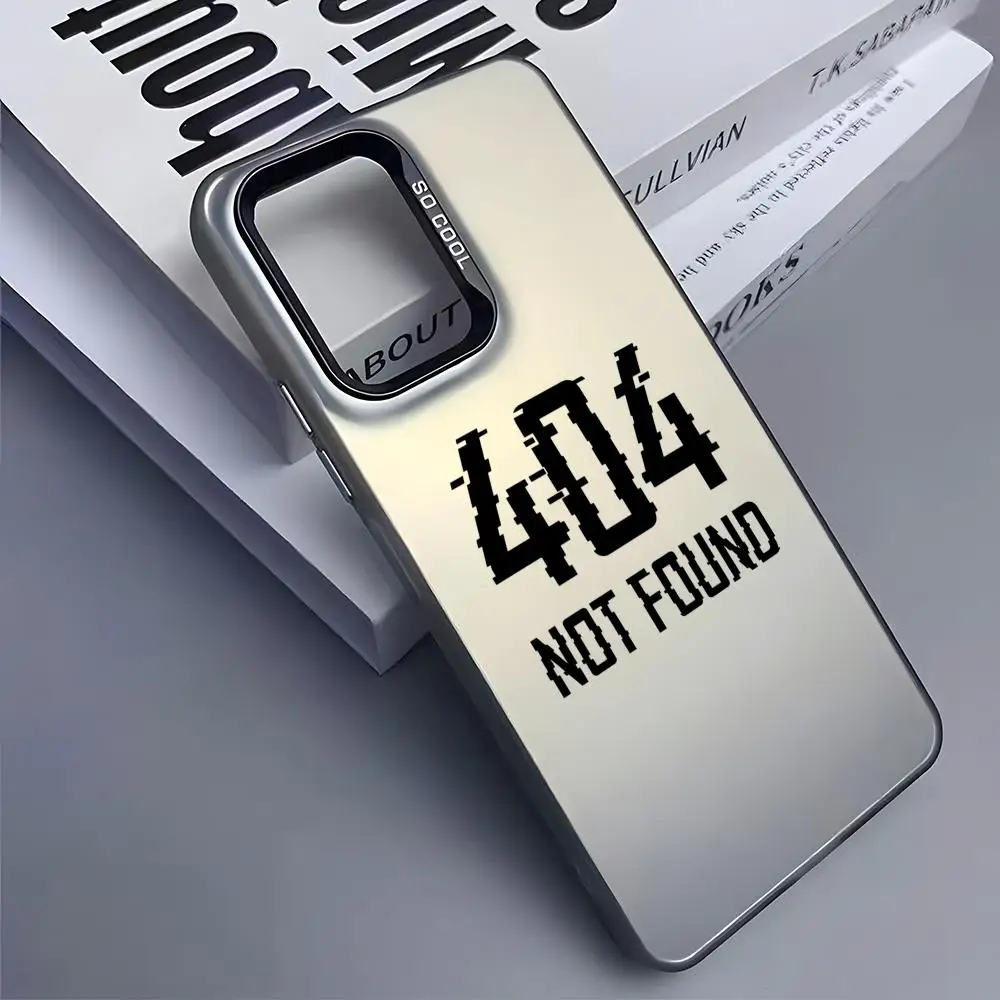 404 لم يتم العثور على جراب هاتف لهاتف سامسونج جالاكسي S25 Edge S24 S23 S22 S21 S20 Ultra Funda حافظة هاتف فضية ملونة من السيليكون